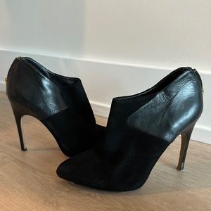 Sam Edelman Suede and Leather Ankle Booty
